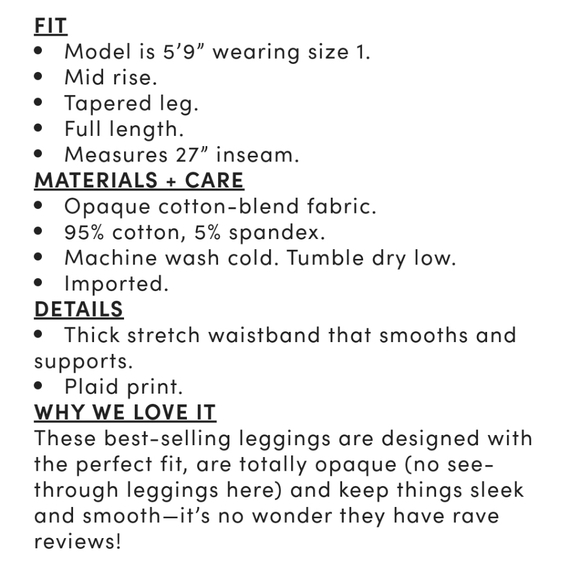 Torrid Burgandy Plaid Premium Leggings - Picture 4 of 4